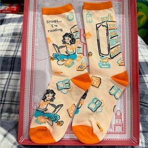 SHHH… I’m Reading Socks (Brand New)
